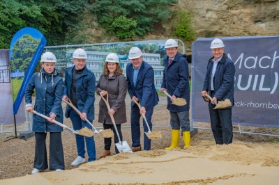 Spatenstich für das neue sh Beratungszentrum: 2.500 m² Büroflächen im Grünen und doch in zentraler Lage der Stadt St. Pölten-